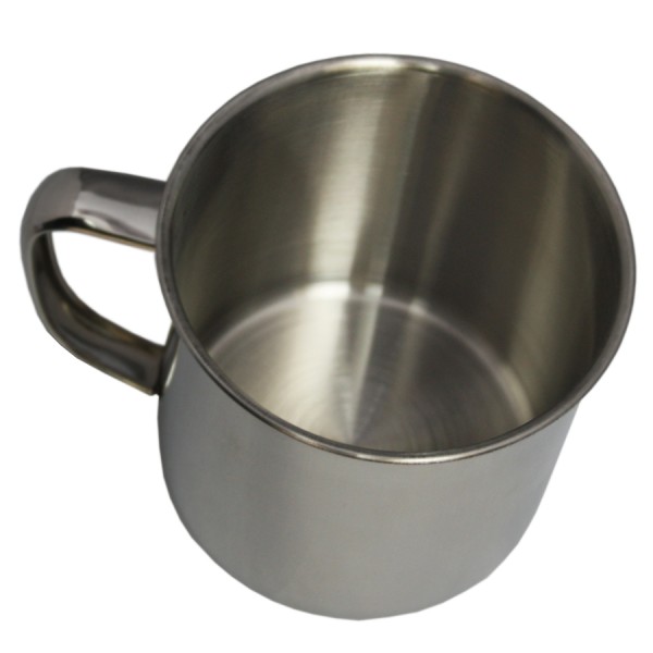 Fox Outdoor, große Edelstahl Tasse, für heiße und kalte Getränke